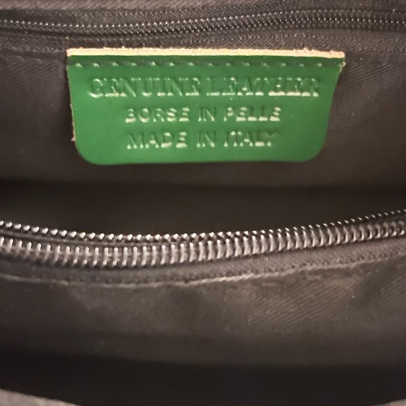 EUC | Vera Pelle Italian Green Leather Y2K Bag!! - Picture 6 of 9